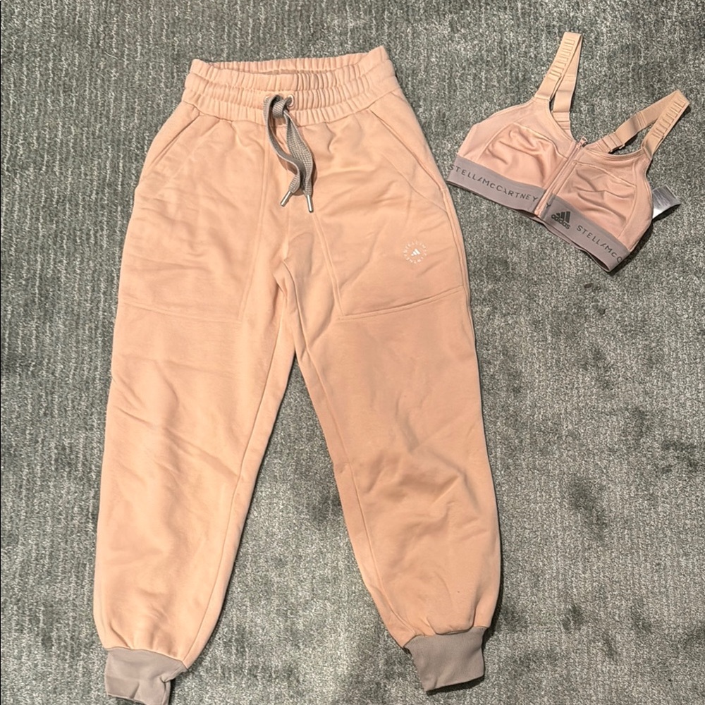 Adidas by Stella McCartney joggers and sports bra in XS